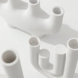 Nordic White Ceramic Candle Holders