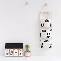 Monochrome Hanging 3 Pocket Storage
