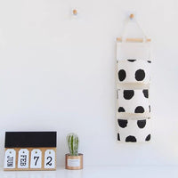 Monochrome Hanging 3 Pocket Storage