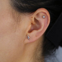 Lightning Bolt Stud Earrings