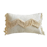 Bodi Neutral Tufted Tassel Cushion Cover