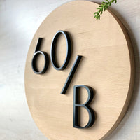 Floating House Number / Letter