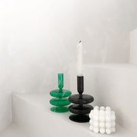 Retro Glass Candle Holder