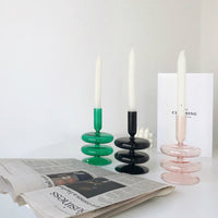 Retro Glass Candle Holder