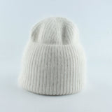 Metallic Wool Blend Beanie Hat