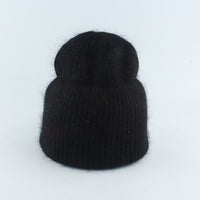 Metallic Wool Blend Beanie Hat