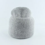 Metallic Wool Blend Beanie Hat