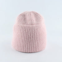 Metallic Wool Blend Beanie Hat