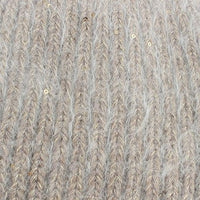 Metallic Wool Blend Beanie Hat