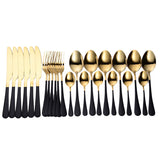 24 Piece Stainless Steel Cutlery Set