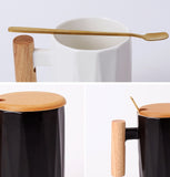Nordic Mug With Bamboo Handle & Lid