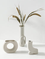 Off White Ceramic Vase