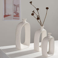 Textured Oval Bottle Vase