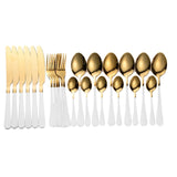 24 Piece Stainless Steel Cutlery Set