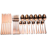 24 Piece Stainless Steel Cutlery Set