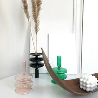 Retro Glass Candle Holder