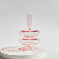 Retro Glass Candle Holder