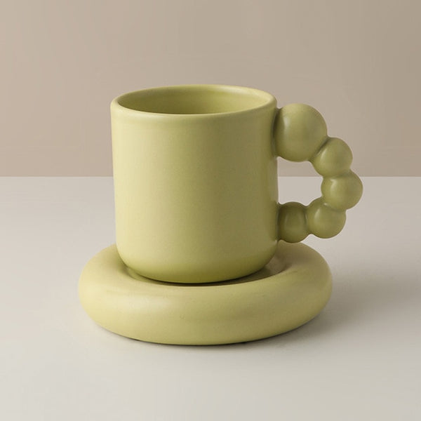 Bubble Handle Cup & Saucer