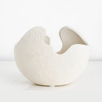 Egg Shell Ceramic Vase