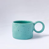 Candy Speckled Round Handle Cup