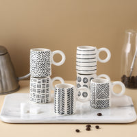 Nordic Hand Painted Expresso Cups