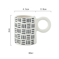 Nordic Hand Painted Expresso Cups