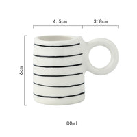 Nordic Hand Painted Expresso Cups