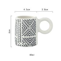 Nordic Hand Painted Expresso Cups