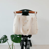 Quilted Embroidered Baby Change Bag