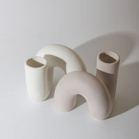 Nordic Twist Ceramic Vase