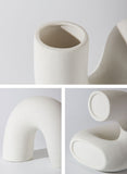Nordic Twist Ceramic Vase