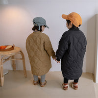Quilted Mid Length Coat