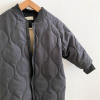 Quilted Mid Length Coat