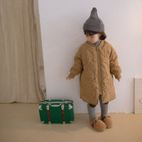 Quilted Mid Length Coat