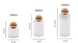 Ball Cork Glass Storage Jar Set