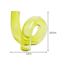 Retro Twist Glass Candle Holder