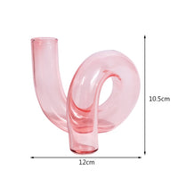Retro Twist Glass Candle Holder