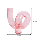 Retro Twist Glass Candle Holder