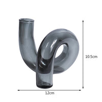 Retro Twist Glass Candle Holder