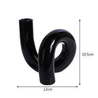 Retro Twist Glass Candle Holder