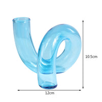 Retro Twist Glass Candle Holder