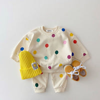 Balloon Print Sweatshirt Set
