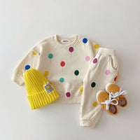 Balloon Print Sweatshirt Set
