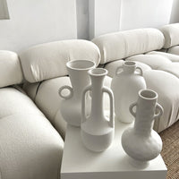 Ceramic White Bottle Vase