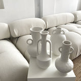 Ceramic White Bottle Vase