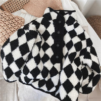 Black Popper Harlequin Fleece Jacket