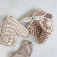 Stripe Quilted Baby Jacket