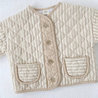 Stripe Quilted Baby Jacket