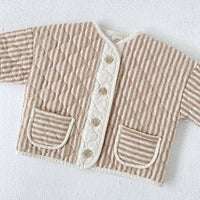 Stripe Quilted Baby Jacket