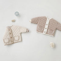 Stripe Quilted Baby Jacket